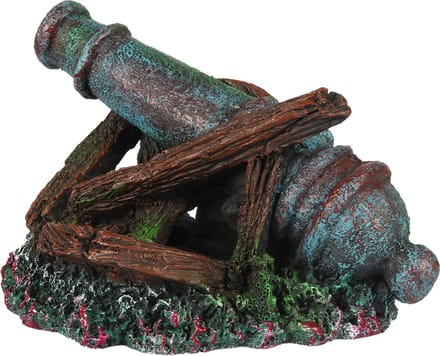Aqua Della - Aquariumdecoratie - Vissen - Gebroken Kanon 16,5x12,5x10,5cm - 1st