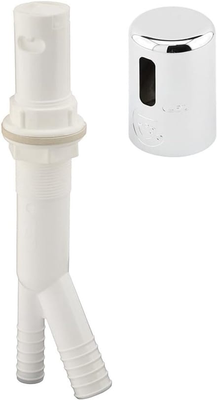 Vaatwasser Luchtgap - Waterstop - Voorkom Terugstroming - Polyethyleen Constructie - 4.4 x 34.0 x 22.7 cm - Chroom