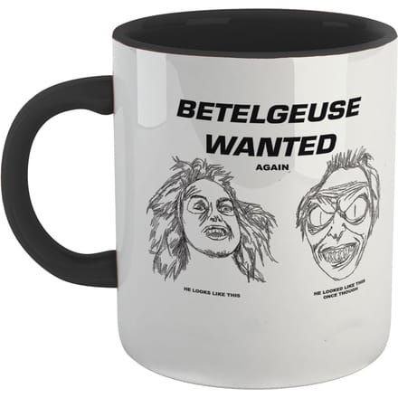 Beetlejuice Wanted Poster Mug - Black