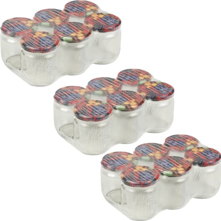 HI weckpotten/inmaakpotten met schroefdop - set 24x - 540 ml - glas