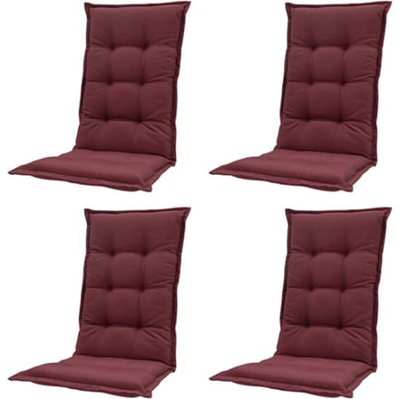 Madison lage rug panama bordeaux 105x50 - 4 stuks