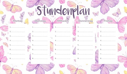 Wallvy - Magnetische Lesrooster - Fiolet Aquarel Vlinders - 30x17,5CM