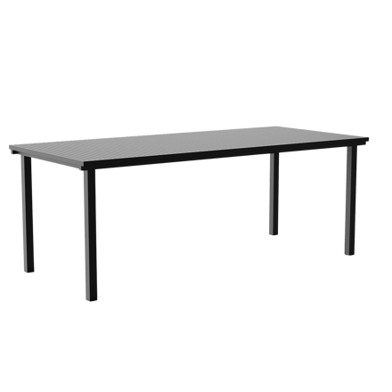 NINE 19 Eettafel buiten 200 cm - black