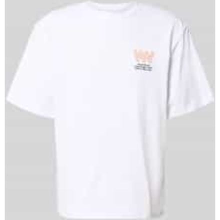 T-shirt met labelprint, model 'Gary'