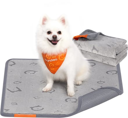 Feandrea Trainingsmat Puppy Pads - Hondentoilet - Wasbare Plasmat Honden Katten Konijnen - 2 Stuks - 61 x 46 cm