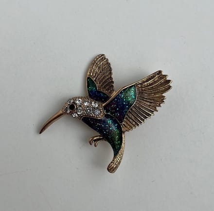 Broche Ijsvogel 5x4cm