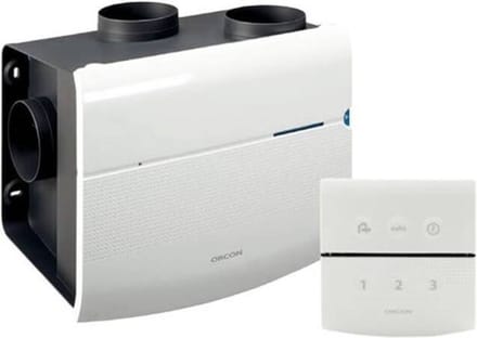 Orcon combinatie pakket randaarde stekker MVS 15R 520m³/h + RFT bediening