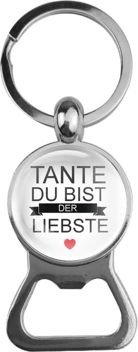 Bieropener Glas - Tante Du Bist Der Liebste