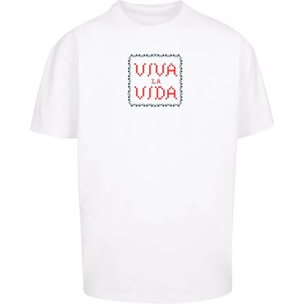 Oversized T-shirt Merchcode Frida Kahlo - Pixels viva la vida Heavy