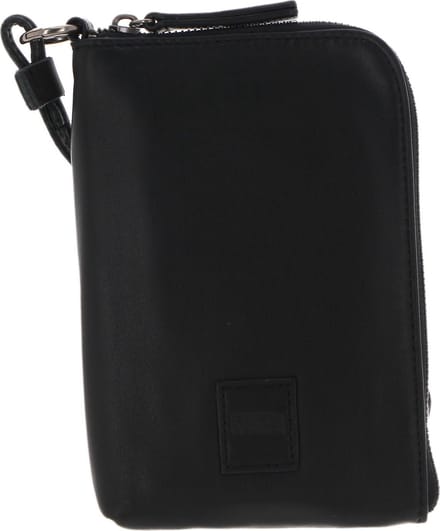 FREDsBRUDER Leren Telefoontasje Schoudertas FB Mobile Bag Black Zwart