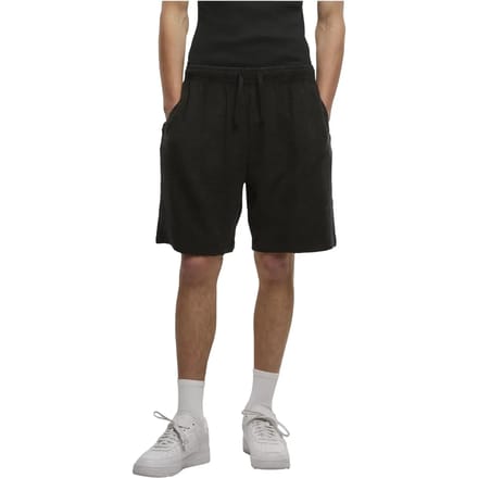 Urban Classics - Acid Washed Musselin Korte broek - L - Zwart