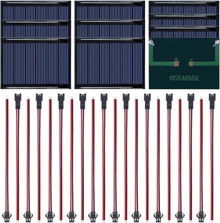 3V 65 x 48 mm Micro Mini Zonnepaneel - Draagbaar en Compact voor Doe-Het-Zelf Projecten