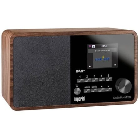 Imperial DABMAN i150 Internetradio Internet, DAB+, VHF (FM) USB, WiFi, LAN, Internetradio Hout