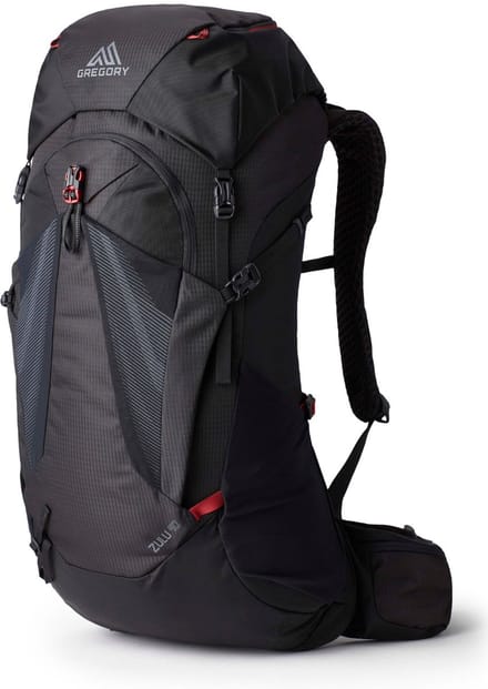 GREGORY trekkingrugzak rugzak Zulu 40 RC Backpack Volcanic Black zwart
