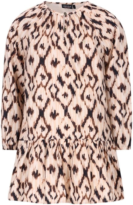 Like Flo winter jurk meisjes - beige/bruin - Meau