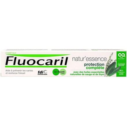 Dentifrice - Fluocaril - Natur'Essence - Protection Complète - 75ml - 96% d'ingrédients naturels