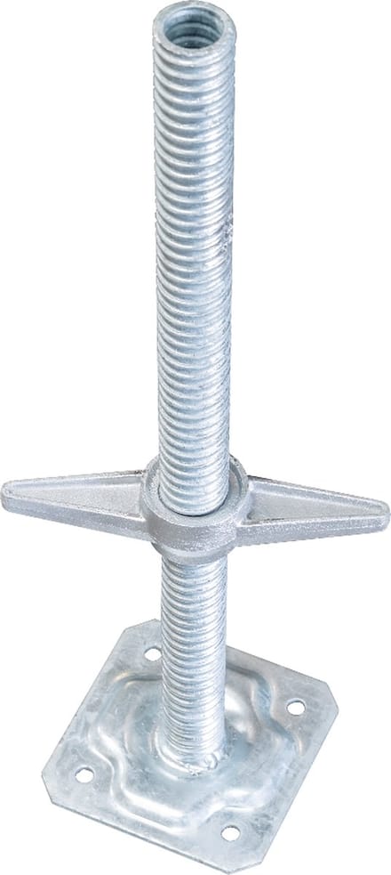 Verstelbare voetspindel 600x38mm gegalvaniseerd