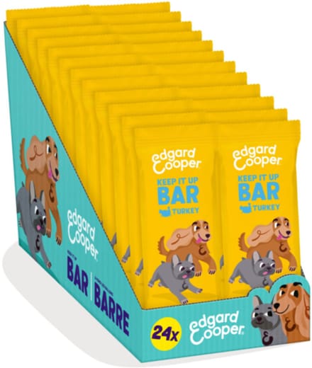 Edgard & Cooper Adult Bar Kalkoen - 24 x 30 gr - Voordeelverpakking