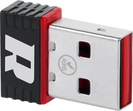 Rebel WiFi Adapter USB - 2.4Ghz - 150Mbps - USB 2.0 - KOM0639 - Zwart