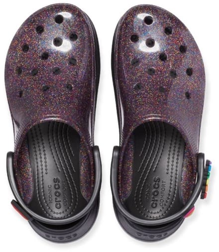 Crocs Translucent Glitter Zwart Maat 42/43 US 11