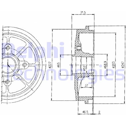 Remtrommel DELPHI BF392