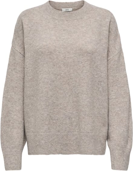Jacqueline de Yong Trui Jdysonja L/s O-neck Pullover Knt 15361171 Fossil/melange Dames Maat - XL