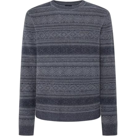 Hackett Fairisle Trui Grijs L Man