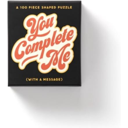 You Complete Me 100 Piece Mini Shaped Puzzle - Brass Monkey