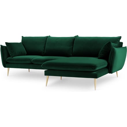 3.5-zitshoekbank Elio rechts velvet | Milo Casa