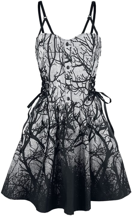 Vixxsin Forest Dames Midi-jurk - zwart - XL