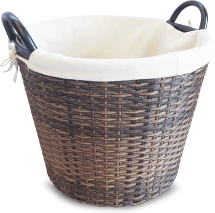 Vuurhouten mand 42 cm voor brandhout - Polyethyleen met metalen frame