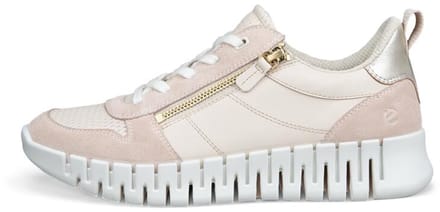 Dames sneakers met veters en rits Ecco Gruuv