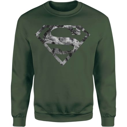 Marble Superman Logo Sweatshirt - Green - S