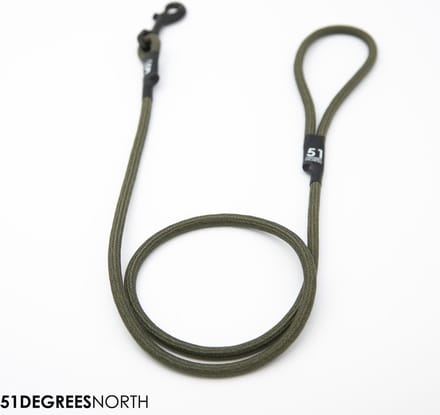 51 Degrees North - Wanderful - Leash - Nylon - Rope - Khaki - 120cmx8mm