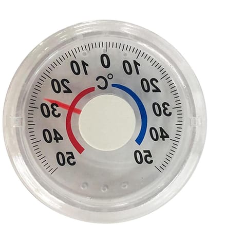 Raamthermometer - Temperatuurmeter Buiten - Temperatuur Bewaken - Zonlichtbestendig Ontwerp - 7 x 7.5 cm - Transparant