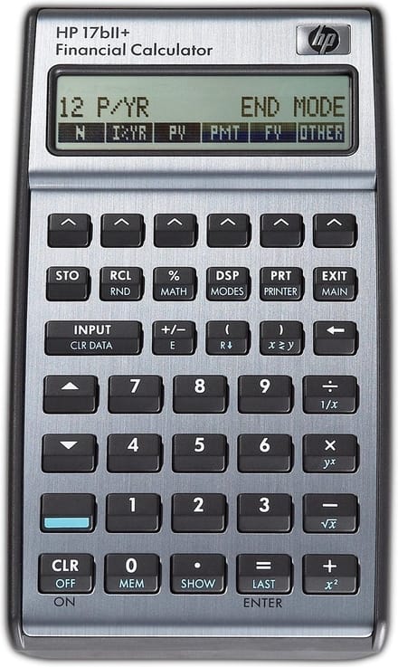HP 17BII+ - Bureaurekenmachine