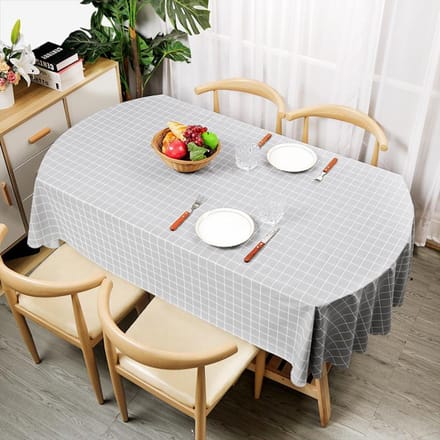Nappe ovale imperméable à l'huile, housse de Table en Pvc, décorative, pour Table à manger, café, décor de mariage, belle couverture de Table 120x160cm 1pcs