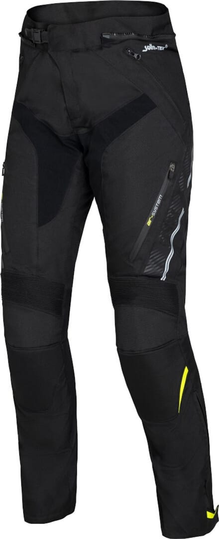 IXS Black Panther-ST Zwarte Textiel Motorbroek - Broek