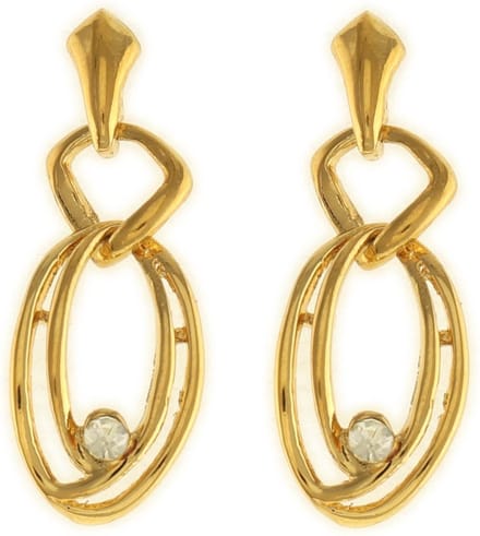 Behave - Dames oorbellen - Goudkleur ovaal elegant design - 3,5 cm