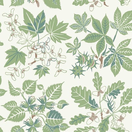 Boråstapeter Vliesbehang 5832 - Nordic Folks - Botanisch Groen - 53cm x 10.05m