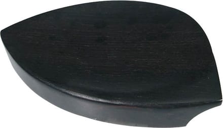 ELS CR-022E chinrest 'kaufman'-style, made in India, ebony, no screws, no cork