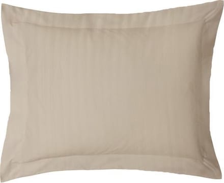 iSleep Satijnstreep Kussensloop - 60x70 cm - Medium Beige