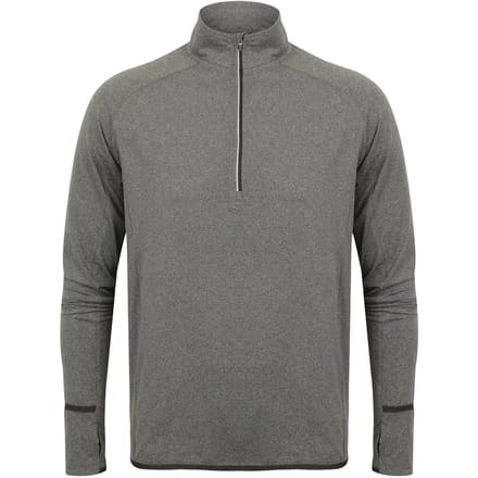 Langarmshirt 1/4 zip Tombo