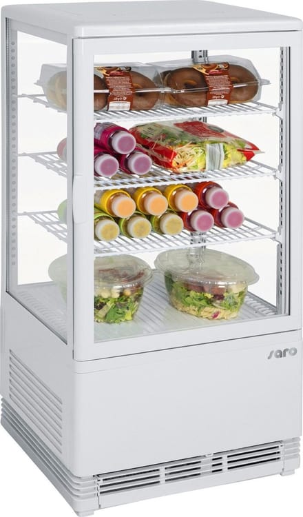 SARO Koelvitrine 68 liter, Model SC70 WIT, 2 jaar garantie!