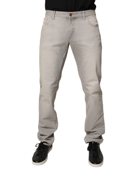 Versleten Denim Jeans