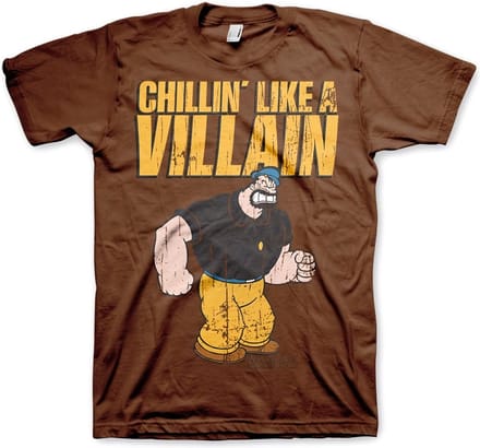 Popeye Chillin'Like A Villain T-shirt bruin