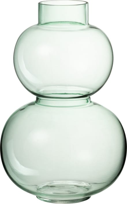 J-Line vaas Bol - glas - groen - small - 28.5 cm hoog