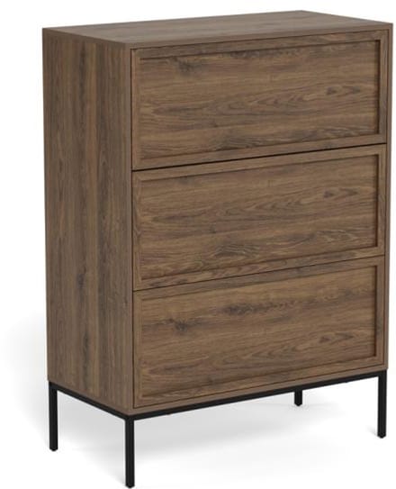 Ladekast Darvo Gerookt Eiken Bruin 110cm - Giga Living