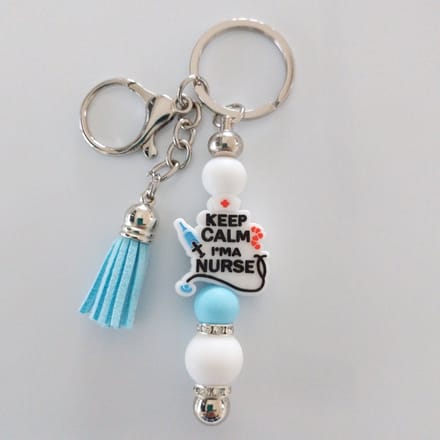 Sleutelhanger, tashanger | Keep calm I'm a nurse | verpleegster, zuster | zorgmedewerker