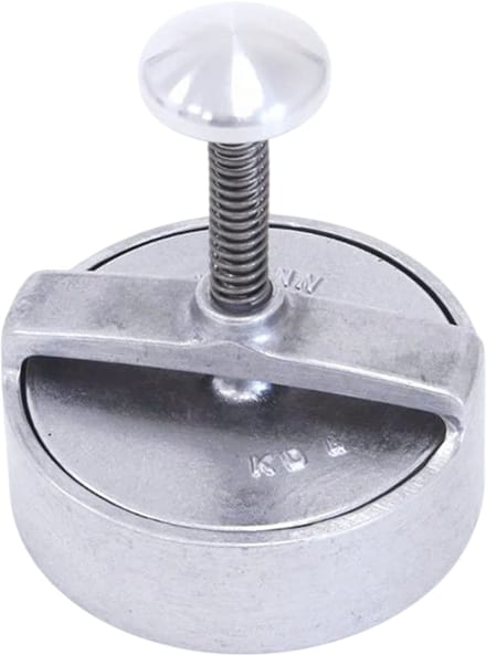 Hamburgerpers aluminium professioneel - rond 12,5 cm